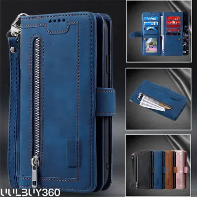 For IPhone 15 14 13 12 11 Plus Pro Max XS 8/7/SE Case Leather Wallet  Flip Cover • $17.99