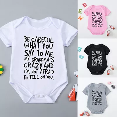 Infant Romper Baby Boy Girl Clothes Newborn Jumpsuit Bodysuit Summer Outfit • £5.23