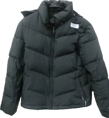 Pacific Trail Jacket Womens Medium Puffer Quilted Black Hooded Coat Outerwear • $10.82