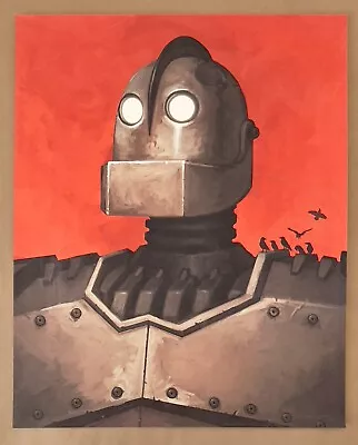 Mike Mitchell IRON GIANT Movie Poster Portrait Vin Deisel Print Mondo RARE 2010 • $589