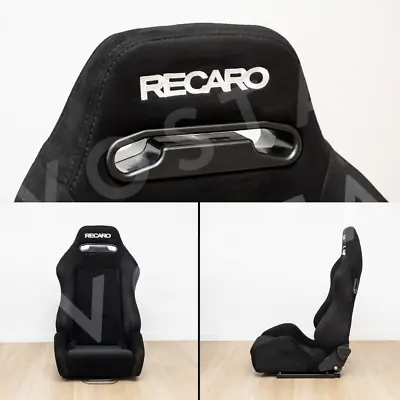 RECARO SR3 Style Alcantara - Black Sports Stitching ADR Racing Seat - XL • $575