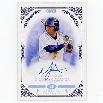 $7.96 • Buy 2022 Onyx Vintage Baseball Blue Ink Jonathan Aranda #VAJA Auto