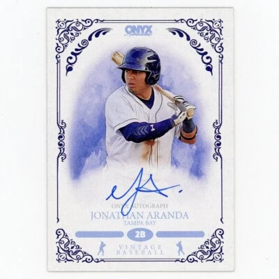 $7.96 • Buy 2022 Onyx Vintage Baseball Blue Ink Jonathan Aranda #VAJA Auto
