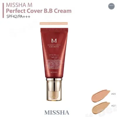 MISSHA M Perfect BB Cream SPF 42 -No. 23 (Natural Beige) Or No. 27 (Honey Beige) • $14.99