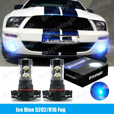 For 2007-2014 Ford Mustang Shelby GT500 - 2X LED Fog Lights Bulbs 8000K Ice Blue • $13.59