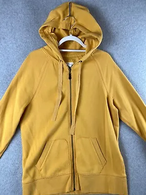 Merona Full Zip Hoodie Sweater Womens Size XXL Muster Yellow Fall Cozy Casual • $14.88