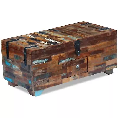 VidaXL Coffee Table Box Chest Solid Reclaimed Wood 31.5 X15.7 X13.8  • $360.81