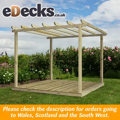 Discount Decking Kits W/Pergola Garden Building Hot Tub Pergoda Top Quality • £489.99