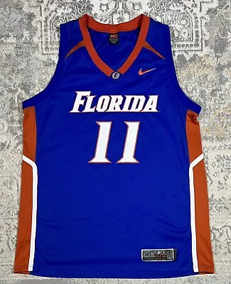 Vtg Nike Team Elite Series Florida Gators #11 Basketball Jersey Men's Size XL • $49.99