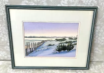 Mary Ellen Golden Watercolor Painting Framed & Matted • $279.20