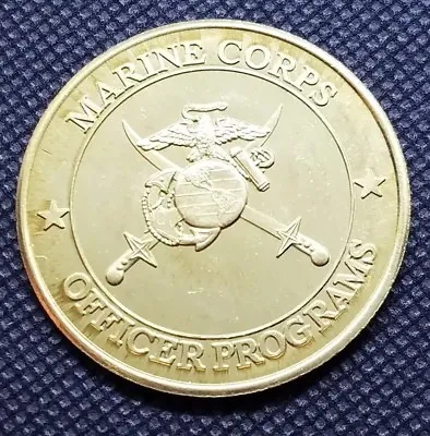U.S.M.C. Medal - Marine Corps Officer Programs Medallion - Brass T2650 • $4.85