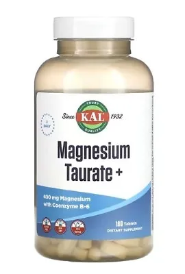 Kal - Magnesium Taurate + - 180 Tablets - 200 Mg - New Stock - Exp: Feb 2027 • £37.99