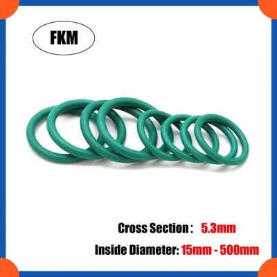 FKM Rubber O Ring 200℃ Oil Sealing Ring 5.3mm Cross Section 15mm - 500mm ID • £2.46