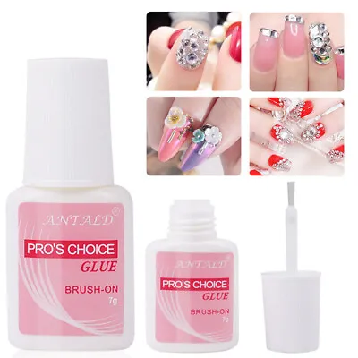 Fast Drying Nail Adhesive UV Acryliy Glue Manicure False Nail Glue With Brush  + • $2.06