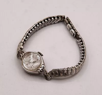 Vintage Vantage 2 Jewels Ladies Silver Tone Stainless Steel Wrist Watch • $19.95