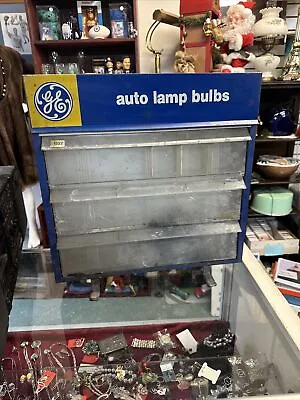 Vintage GE Auto Lamp Bulbs Store Display Cabinet Chest Holder Garage Automotive • $40.50