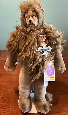 VTG  Wizard Of Oz Cowardly Lion 14  Doll Hamilton Gifts Presents 1987 With Stand • $15