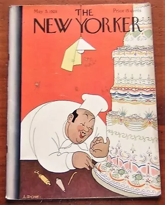 $76 • Buy NEW YORKER May 5, 1928 Vintage Magazine Cartoons Peter Arno Rea Irvin Leo Dove