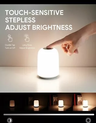 £9.99 • Buy AUKEY Mini Touch Control LED Lamp Camping Fishing Shed Home Bedroom Best Price 