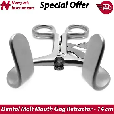 Surgical Adult Molt Mouth Gag Retractor For Prop Mouth Open During Extraction CE • $19.95