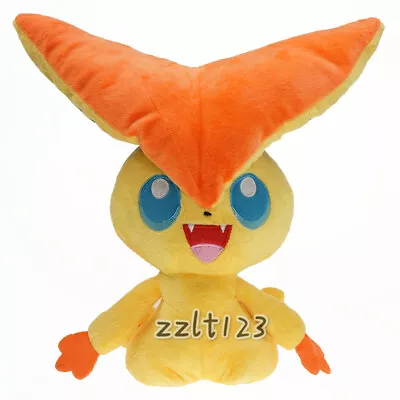 Cute Victini 28CM Plush Doll Cartoon Children Christmas Kids Gift • $10.95