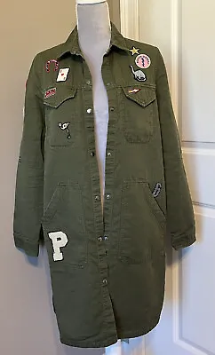 $33.55 • Buy Zara TRF Women's Olive Green Outerwear Jacket Coat Size Small Oversized