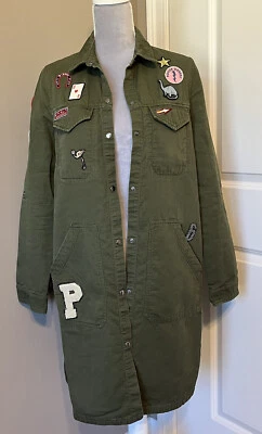 $33.55 • Buy Zara TRF Women's Olive Green Outerwear Jacket Coat Size Small Oversized