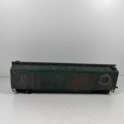 Mehano HO Northern Pacific 50’ Box Car Custom Weathered Combination Door NP 8130 • $14.95