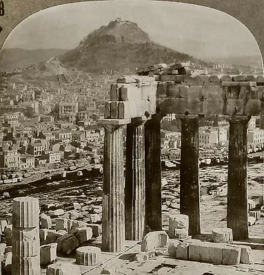 Keystone Stereoview The Parthenon Athens Greece From 600/1200 Card Set #688 T2 • $1.99