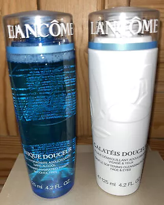 Lancome Tonique Douceur Toner & Galateis Douceur Cleansing Fluid 125ml £28 Each • £39.95