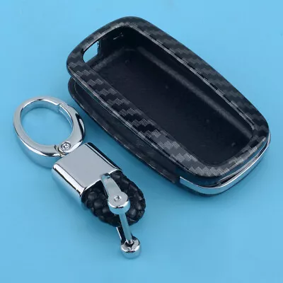 Carbon Fiber Style Key Fob Case Cover Fit For VW Golf MK6 Tiguan Passat MK5 Eos • $15.84