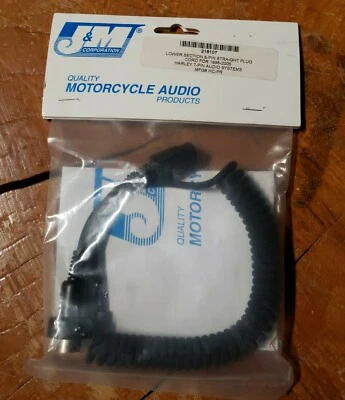 $19.99 • Buy NEW J&M LOWER Section 8 Pin Audio CORD - Straight Plug HC-PR 98-05 Harley 7 Pin 