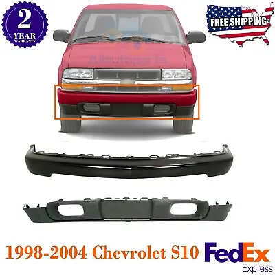 Front Bumper Primed Steel + Lower Valance For 1998 - 2004 Chevrolet S10 • $263.93