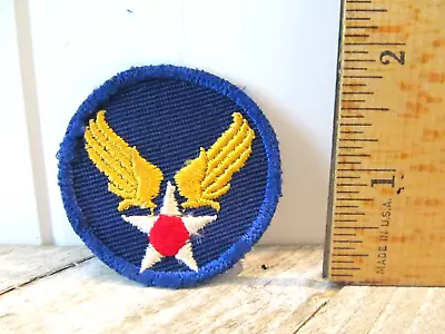 Vintage Wwii Air Force Gold Wings White Star Red Circle Military Insignia Patch • $9.99