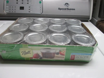 $8.99 • Buy Ball Quilted Crystal Jelly Jars 4 Oz.