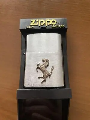 Unused ZIPPO Lighter Ferrari Prancing Horse Emblem Japan Rare • $367.66