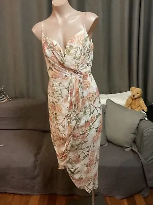 ZIMMERMAN Cocktail Party Dress Floral Pattern 100% Silk Size 3 • $150