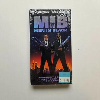 Men In Black VHS Factory Sealed Will Smith Tommy Lee Jones Action Comedy 1997 • $12