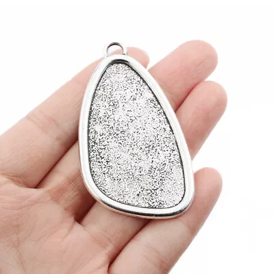 £5.51 • Buy 4x Tibetan Silver Pendant Trays Blanks Bezel Cameo Setting Base Jewelry Findings