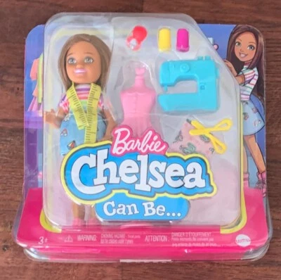 $8 • Buy Barbie Chelsea Can Be Playset With Brunette Fashion Designer 6  Doll