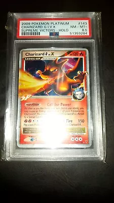 Pokemon Charizard G LV. X 143/147 Supreme Victors Holo PSA 8.5 NM-MT+ CGC BGS 9 • $259.97