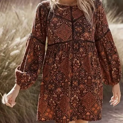 $150 • Buy ARNHEM Zephyr Mini Dress In Pepper Size 6
