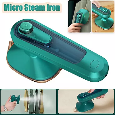 Micro Steam Iron Mini Garment Steamer Handheld Clothes Ironing Machine Portable • $18.85