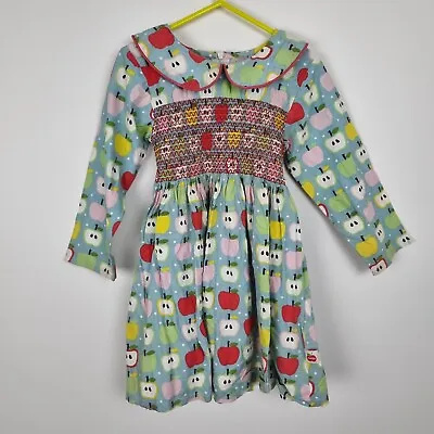 Oobi Dress Apple Print Long Sleeve Size 4 Years • $19.99