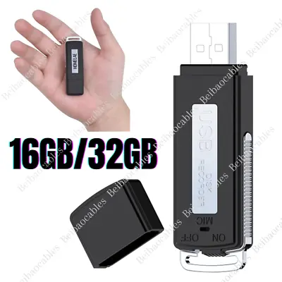 16GB/32GB Mini Voice Activated Digital Sound Audio Recorder USB Disk Flash Drive • $14.51