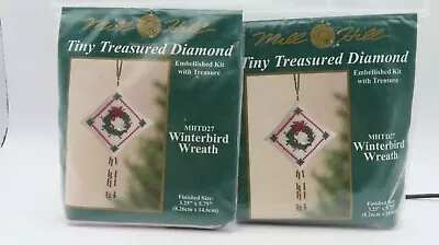 Mill Hill Cross Stitch Kit Tiny Treasured Diamond Christmas Tree Ornament Choice • $12