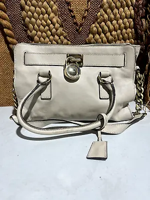 Michael Kors Hamilton Large  Offwhite Shoulder/Hand Bag Saffiano Leather • $54.99