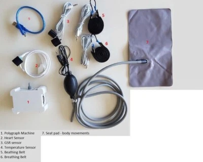 £886.56 • Buy Polygraph Machine V-7 Real Professional Lie Detector