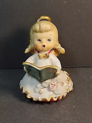 Vintage Geo Z Lefton Naughty Angel Bell Christmas Choir Girl With Puppy • $49.99