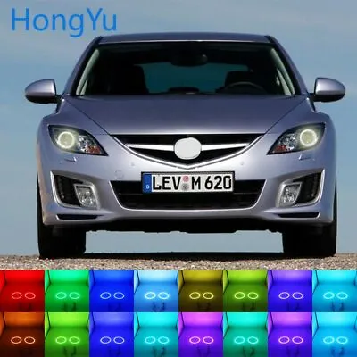 Multi-Color LED Angel Eyes Halo Rings Kit For Mazda 6 Mazda6 M6 GH1 GH2 2007-12 • $31.99